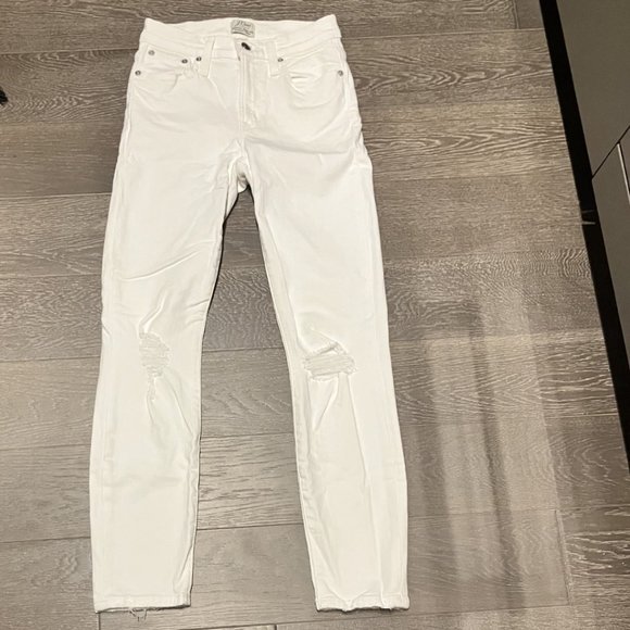 J.Crew Lookout High Rise Skinny Crop Distressed Jeans - Picture 1 of 5